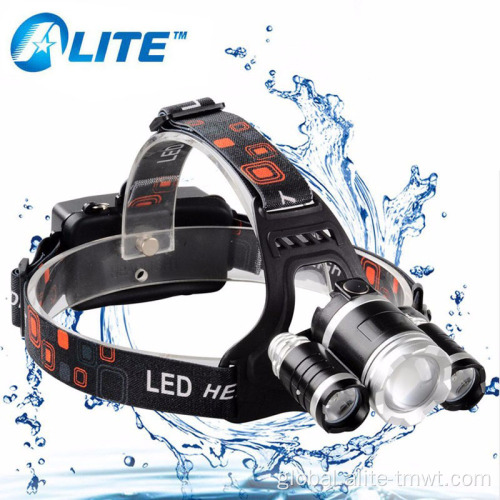 Usb Rechargeable Headlamp 5000 Lumens 10W LED Zoom Rechargeable HeadLamp Manufactory